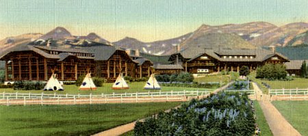 Glacier Park Lodge and annex completed