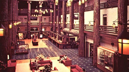 lobby scene in the early 1970s