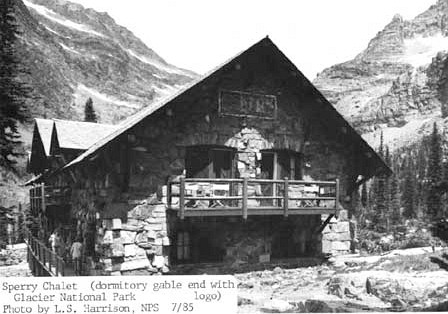 dormitory building at sperry chalet glacier national park